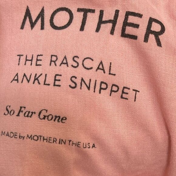 MOTHER The Rascal Ankle Snipper Pink Jeans Sz 26 - Picture 11 of 16